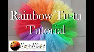 Rainbow Tutu Tutorial. Make a tutu in 10min!