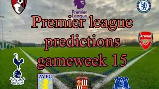 NO WAY HE PREDICTED THIS! { Premier league Predictions gameweek 15 } #football #premierleague #viral