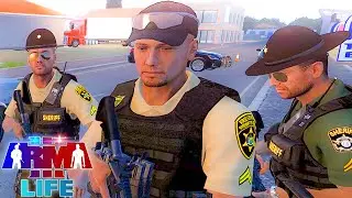 Arma 3 Life Police Live #16 - Riding with State Police