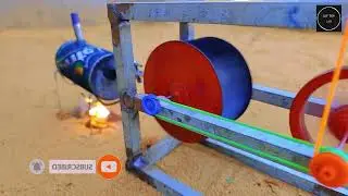 How to Build a Power Generator Using a Sprite Can Steam Turbine &ndash; Science Project #experiment