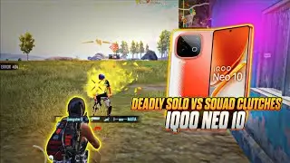 DEADLY SOLO 🆚 SQUAD CLUTCHES 💥 IQOO NEO 10 SMOOTH + 120FPS PUBG / BGMI TEST 2025 ⚡
