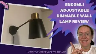 ENCOMLI Dimmable Wall Lamp with Plug in Cord, Plug in Wall Sconces,  with On Off Switch