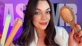 ASMR: escovando e passando chapinha no seu cabelo (afirmações positivas e desabafos)