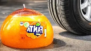 Experiment Car vs Fanta 🍊💥 | Crushing Crunchy & Soft Things by Car! EvE