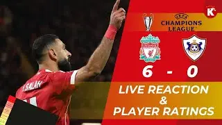 REDS DESTROY QARABAG | LIVERPOOL 6-0 QARABAG | LIVE REACTION & PLAYER RATINGS