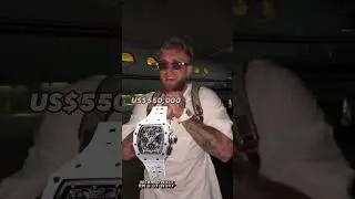 YouTuber and boxer Jake Paul, wears a Richard Mille 