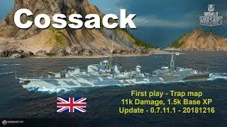 World of Warships - First Play - Cossack - not a bad free ship 👍