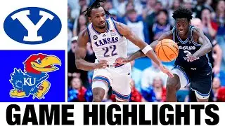 #13 BYU vs #14 Kansas Highlights | Men's Basketball | College Basketball 2025