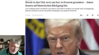 USA Mordrate sinkt massiv! Trump feiert sich...aber der Grund ist nicht seine Großartigkeit
