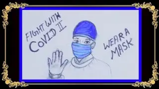 international nurse day drawing/wear mask/coronavirus awarenessdrawing/coronavirus poster/stayhome