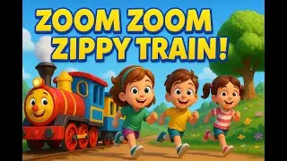 🚂 Zoom Zoom Zippy Train!|Fun Train Song for Kids| Sing & Dance Adventure 🚂 #nurseryrhymes #kidssongs
