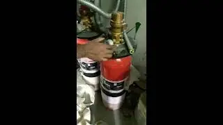 Changing of clean agent cylinder guage
