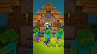 Minecraft Iron Golem VS Zombies (Part 2) #shorts