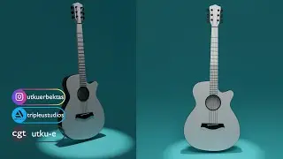 Learn to Make Guitar in Blender 2.9