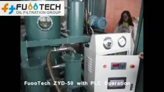 FUOOTECH Model ZYD-50 (3000 LPH) Insulating Oil Treatment Plant with PLC System