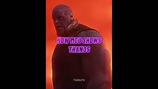 How MCU shows Thanos VS How Comics show Thanos #shorts #marvel #comparison #thanos