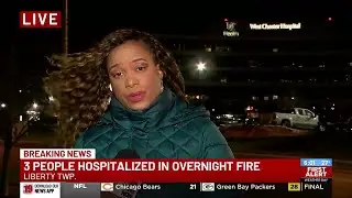 3 taken to hospital from overnight house fire