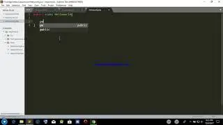 Simple Helloworld program in java