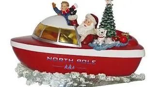 Lutèce présente sa collection d'automates musicaux de Noël avec Pères Noël et sapins de Noël animés