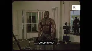 Bodybuilders Pumping Iron, 1980s World Gym, Venice Beach, HD