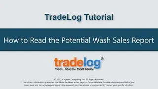 How to Read the Potential Wash Sales Report