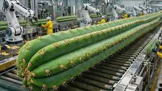 Inside the Largest High-Tech Cactus Stem Factory: You've Never Seen Before