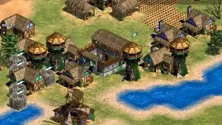世紀帝國2 HD 拉惹的崛起 Age of Empires II Rise of the Rajas 新種族,封快箭塔一波步兵流 win10 測試下載