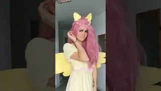 Do you like my remake Fluttershy cosplay ?🌸 #mlp #fluttershy #cosplay
