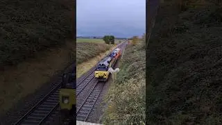 Colas Rail Class 70 with rail tamper machine | 09/11/23 #trains #railway #colasrail