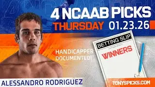 NCAAB Picks and Predictions, Friday 1/23/26 | The Look Ahead Show