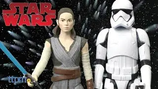 Star Wars: The Last Jedi Rey (Jedi Training) & First Order Stormtrooper Figures from Hasbro
