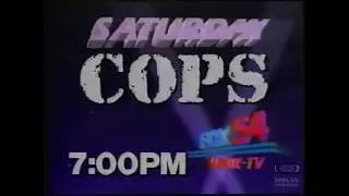 COPS | Promo | 1990 | WZDX Fox 54 | Huntsville Alabama