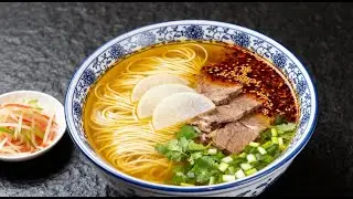 Hand-pulled Lanzhou beef Noodles China / 兰州拉面/ Chinese Noodles