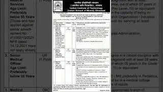 Various Vacancies in IIT Dhanbad...