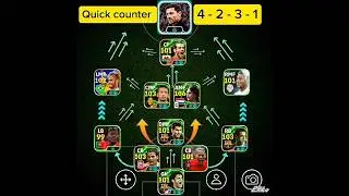 100% Best Quick Counter Formation In eFootball 2025 !! ☠️🔥 Best Formation For Quick Counter + Tips