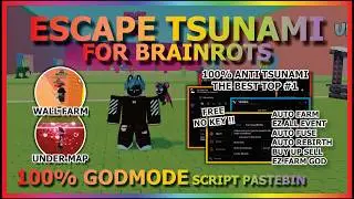ESCAPE TSUNAMI FOR BRAINROTS Script Pastebin 2026 AUTO FARM, FLY, GODMODE, VALENTINE EVENT (NO KEY)