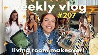 My living room MAKEOVER! ✨🥺 Date night, home updates & more! WEEKLY VLOG #207 | EmmasRectangle