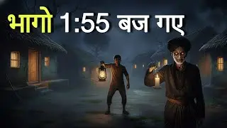 भागो 1:55 बज गए। एक सच्ची घटना। Horror Stories Hind। Dark Files