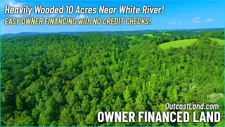 10 Acres & Creek [$1,500 Down] Owner Financed Land for Sale in AR - Drone Footage - WZ34