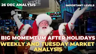Nifty 50 and Bank Nifty Prediction For Tomorrow ! 26 Dec 2023 Market Analysis | Christmas Effects ?