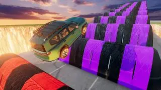 Full Throttle INSANE Cars Vs Speed Bumps | BeamNG drive Epic Crashes & Speed Test #1