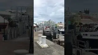 Ferrry at Hamilton Bermuda Island is going to Dockyard.