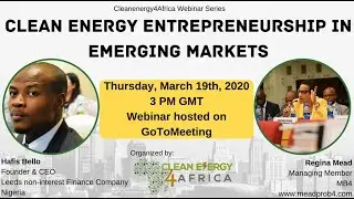Clean Energy Entrepreneurship in Emerging Markets