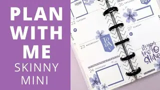 PLAN WITH ME | SKINNY MINI Happy Planner | Alzheimer's  Awareness Purple Spread