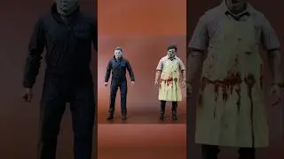 NECA Texas Chainsaw Massacre Action figure comparisons #halloween2025 #leatherface #neca #horror