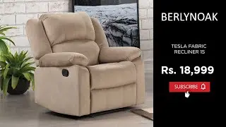 Berlynoak Tesla Fabric Recliner Single Seater