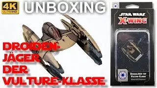 Star Wars X-Wing 2. Edition: Droidenj&auml;ger der Vulture-Klasse - WAVE 3 - Unboxing (4K)