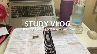 study vlog | 10 horas de estudo | planilha | organiza&ccedil;&atilde;o semanal | vestibular