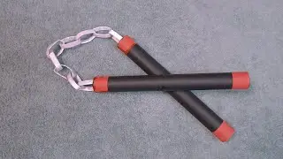 用兩張A4紙，做一個雙節棍，摺紙教程，手工DIY