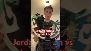 Jordan 1 high vs Jordan 1 mid #shoes #airjordan #shorts